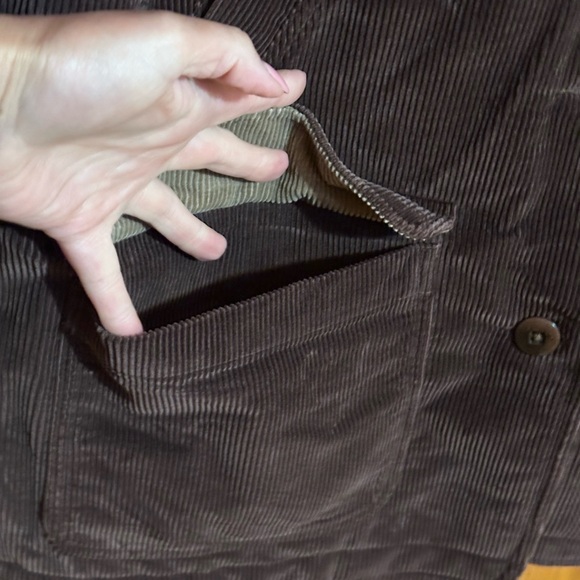 L.L. Bean Chocolate Corduroy Utility Jacket - Picture 3 of 11